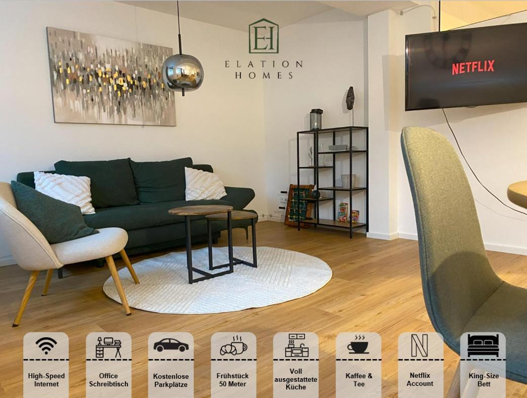 Traumhafte Business & Relax Direkt Im Stadtkern Oettingens By Elation Homes Apartment *