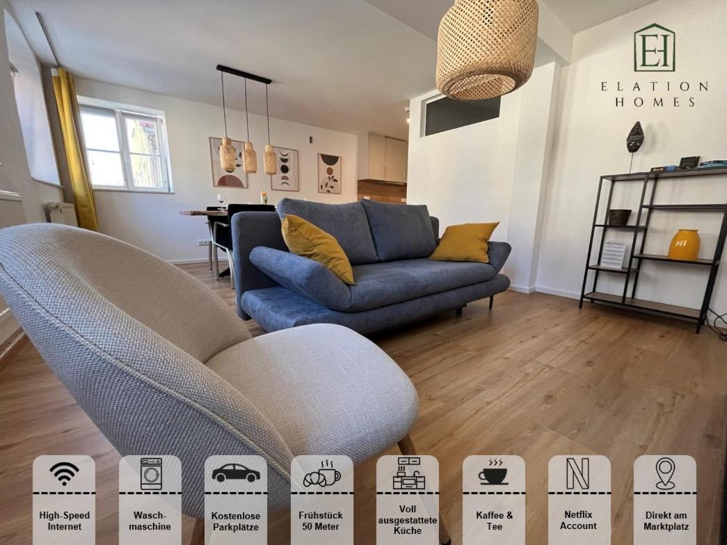Traumhafte Business & Relax Direkt Im Stadtkern Oettingens By Elation Homes *